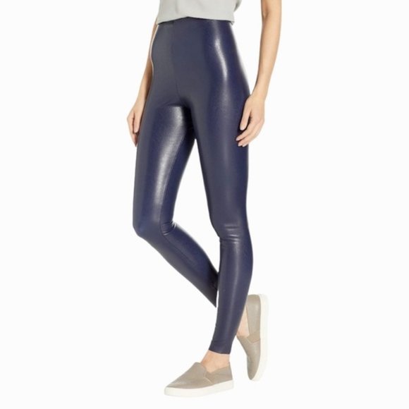 Commando Pants - Commando Faux Leather Leggings in Color Navy